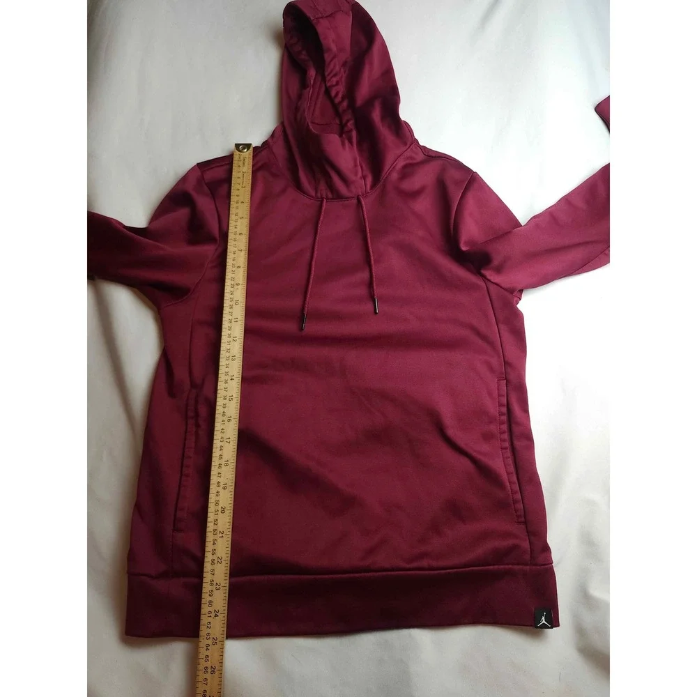 Jordan Therma-FIT Hoodie Maroon Burgundy Mens Small Pullover Sweatshirt